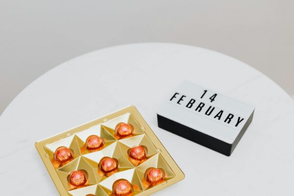 Box of Pralines for Valentines Day